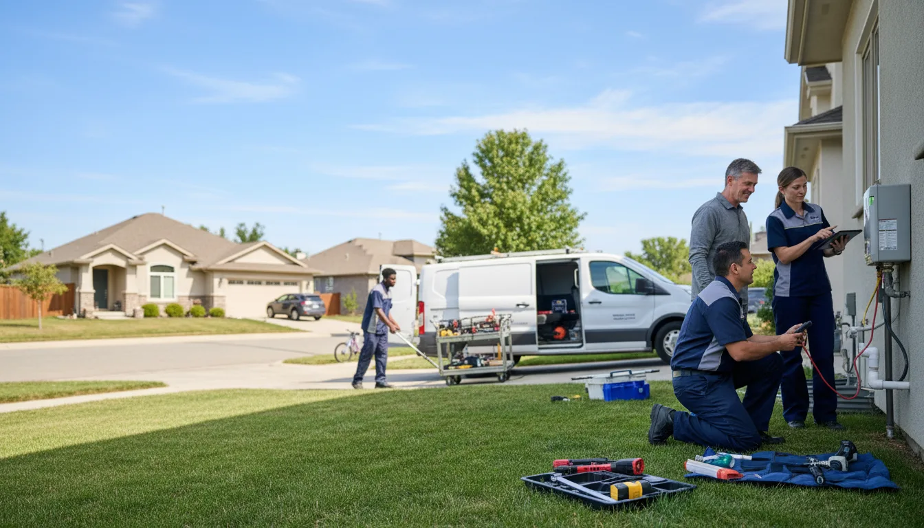 Tankless water heater service in Megargel, TX